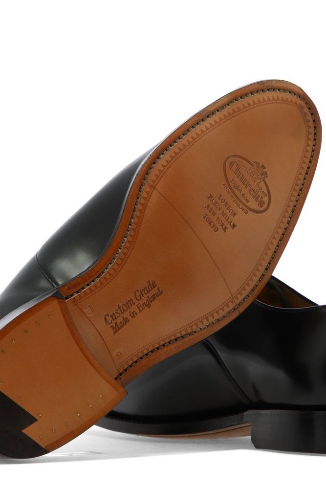 Black leather Consul lace-up shoes - 6