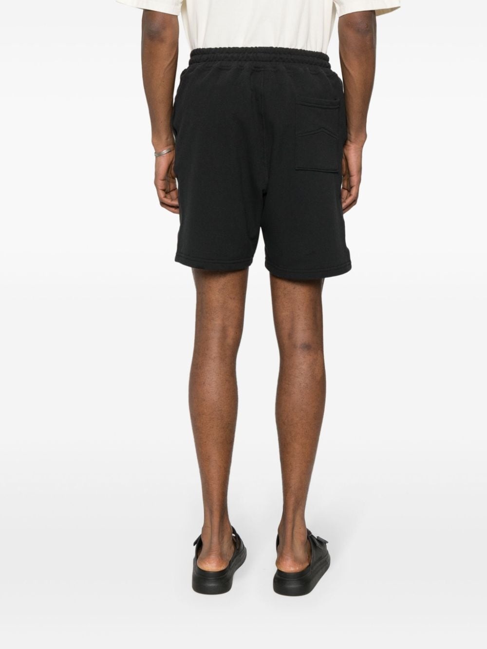 logo-embroidered piquÃ© shorts - 4