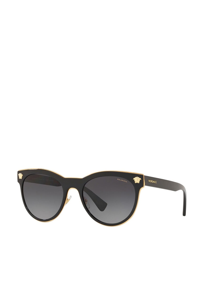 Medusa Charm Cat Eye Sunglasses O2198 in Black - 1