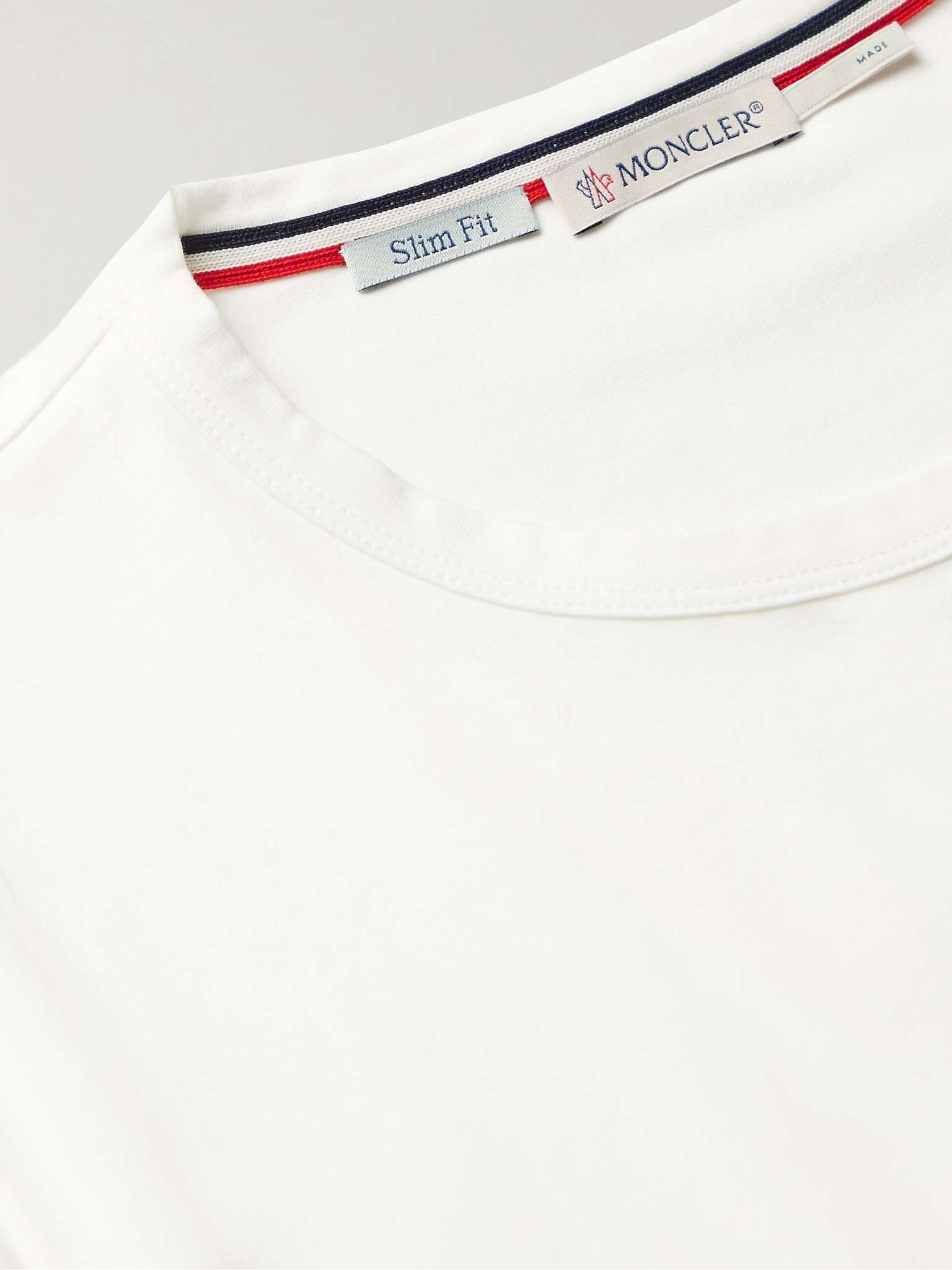 Contrast-Tipped Stretch-Cotton Jersey T-Shirt - 5