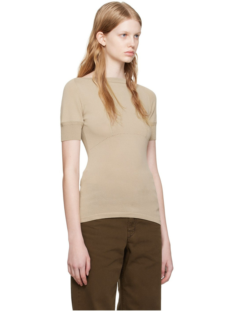 Lemaire Taupe Darted Fitted T-Shirt outlook