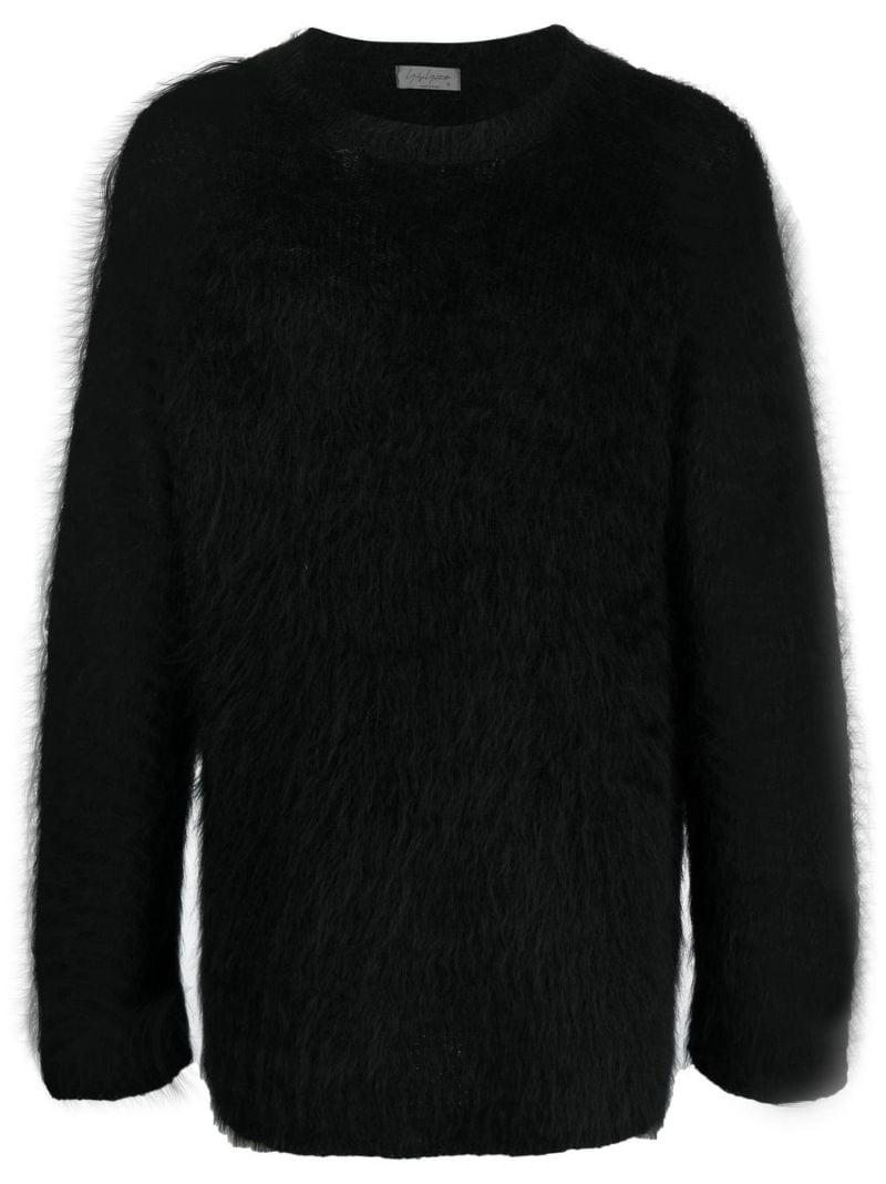 furry-knit design jumper - 1