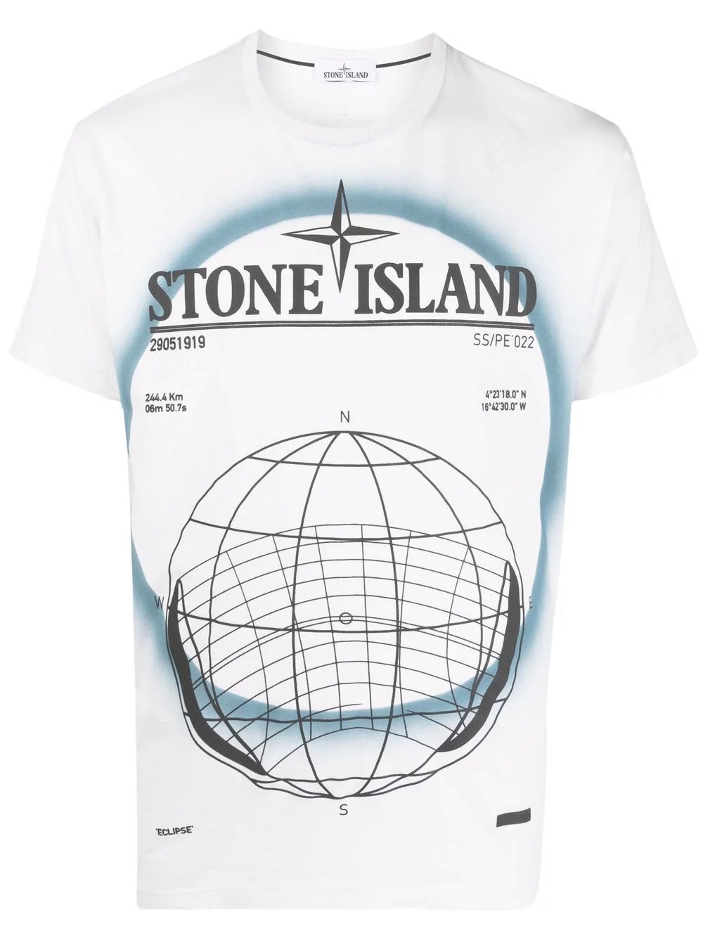 logo-print round-neck T-shirt - 1