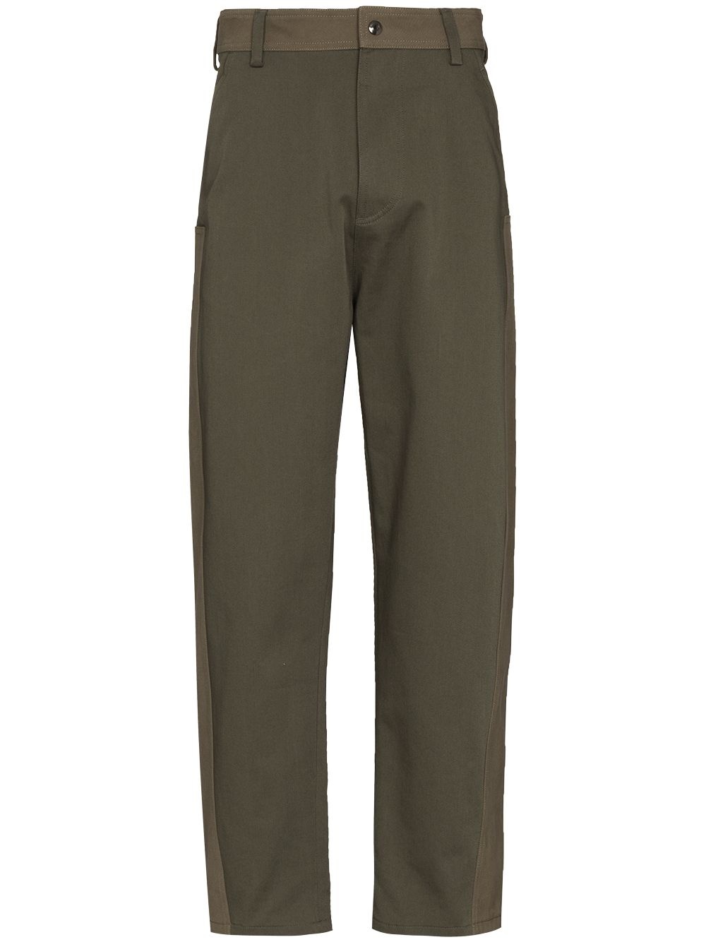 panelled loose-fit trousers - 1