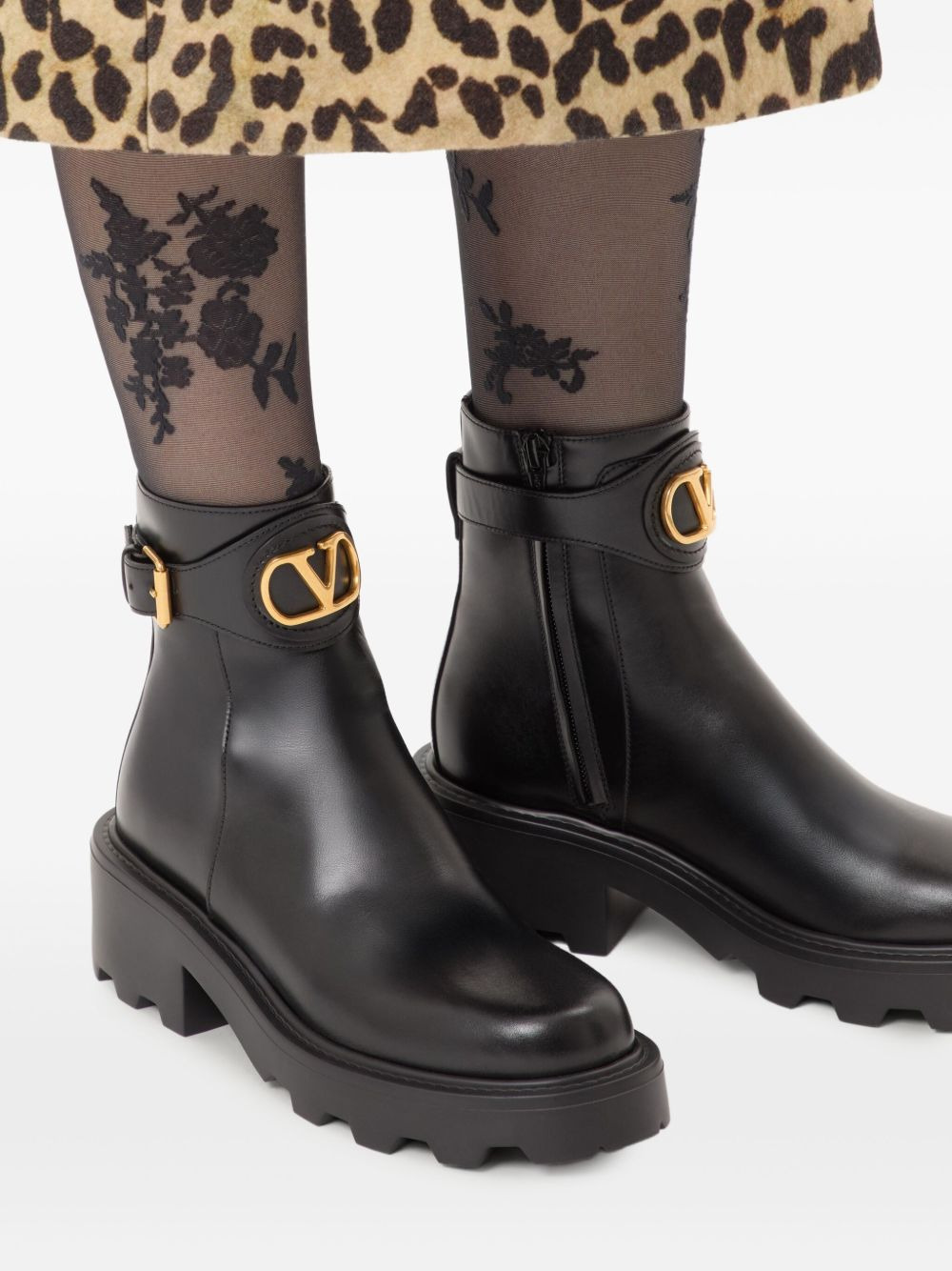 55mm VLogo Signature buckle-fastening ankle boots - 6