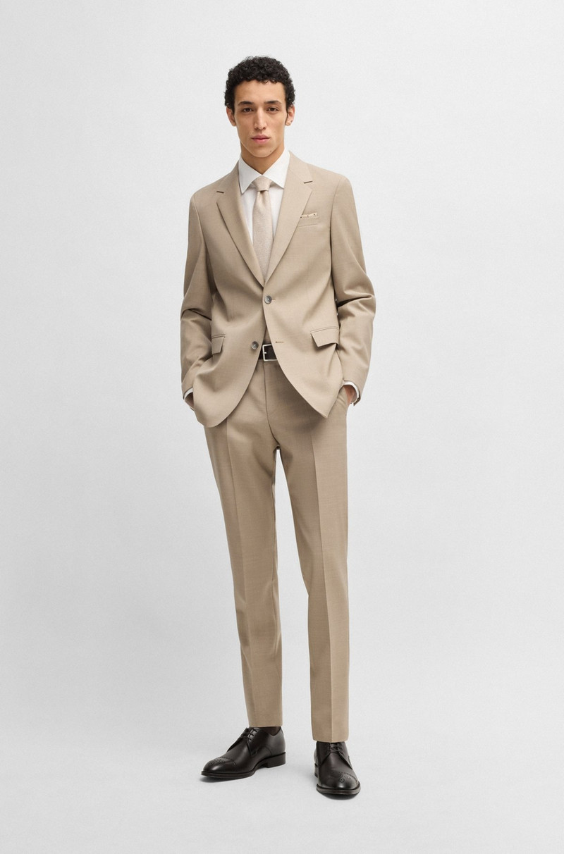 BOSS ITALIAN-LEATHER DERBY SHOES WITH CAP TOE outlook