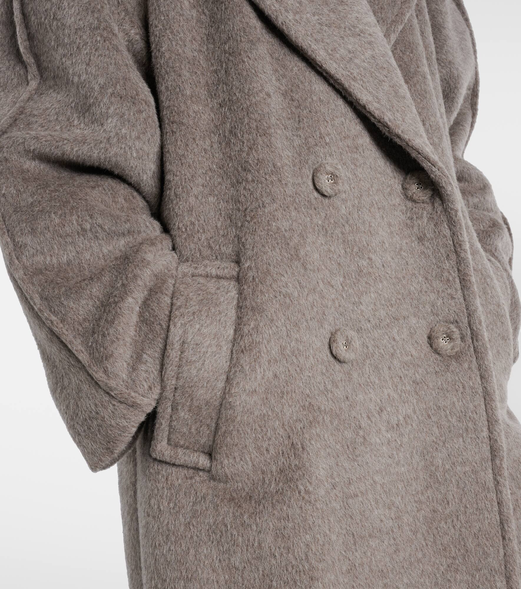 Alpaca and wool-blend coat - 5