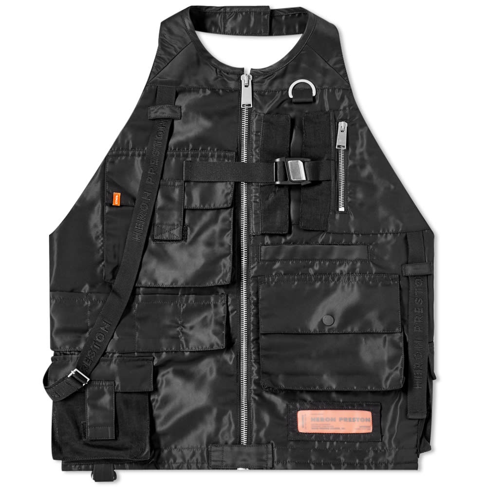 Heron Preston Nylon Multi Pockets Vest - 1