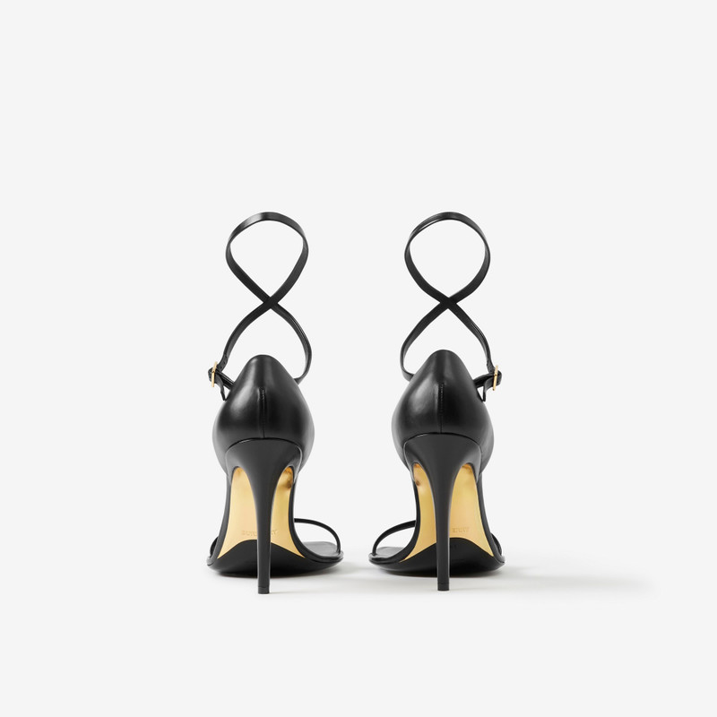 Stiletto-heel Leather Sandals 3