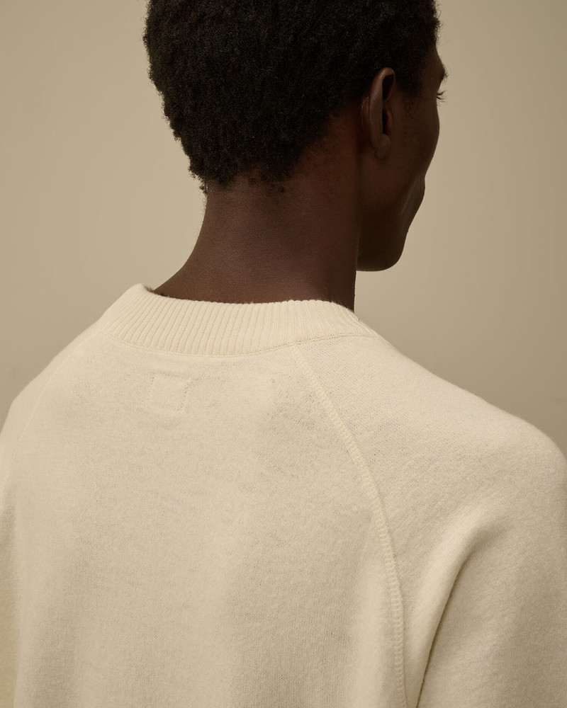 Merino Wool Felted Crewneck Lens Sweater 6