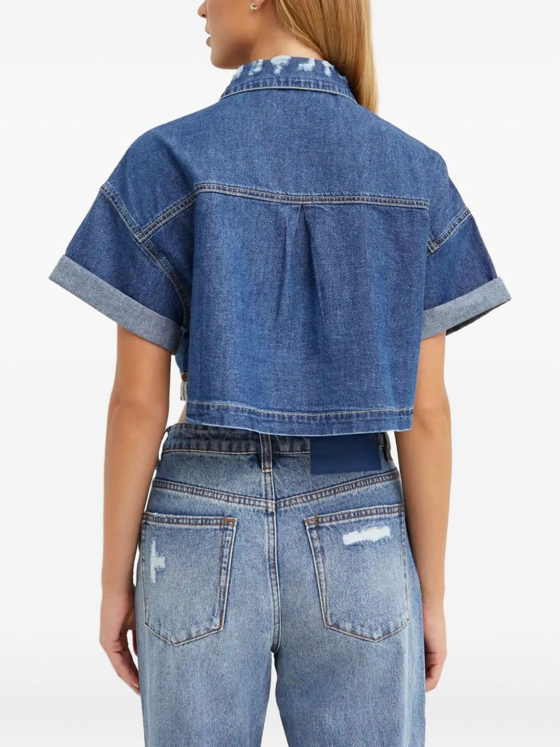 cropped denim shirt 3