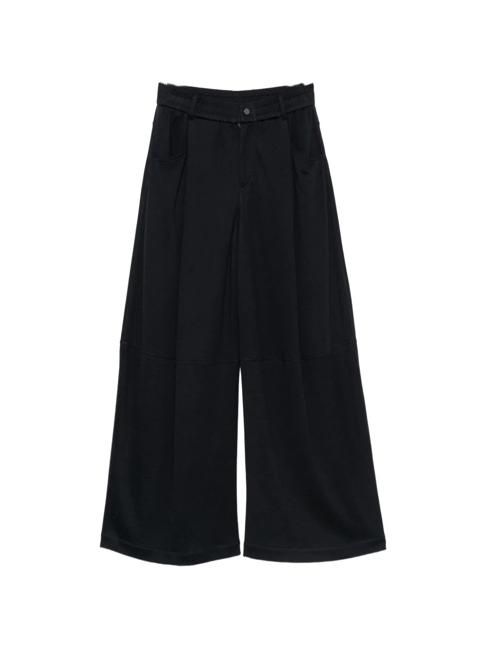 Cotton and silk blend trousers - 1