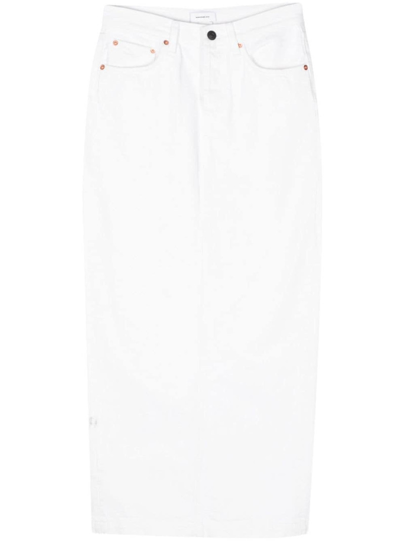Denim Column maxi skirt 1