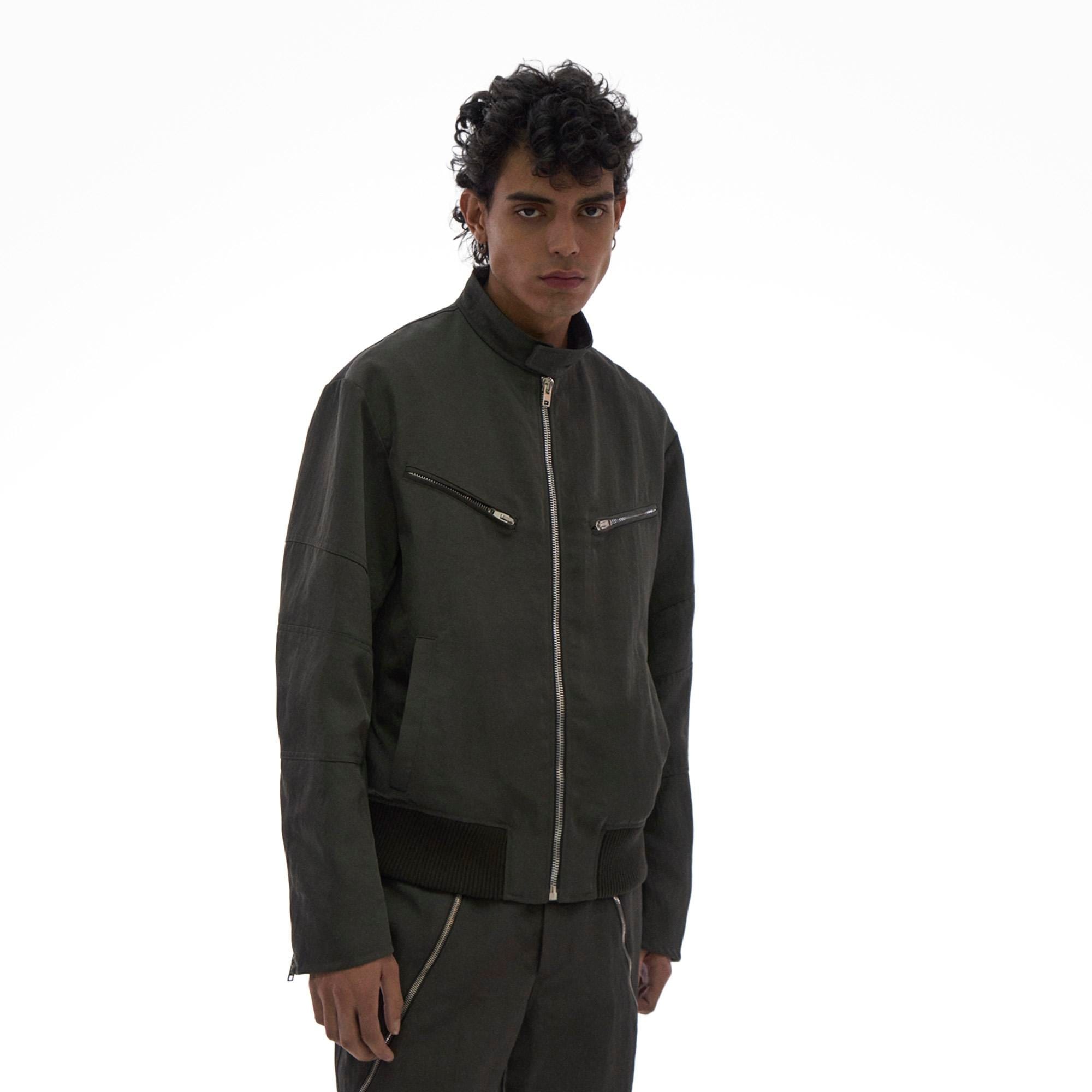 NYLON MOTO JACKET - 5
