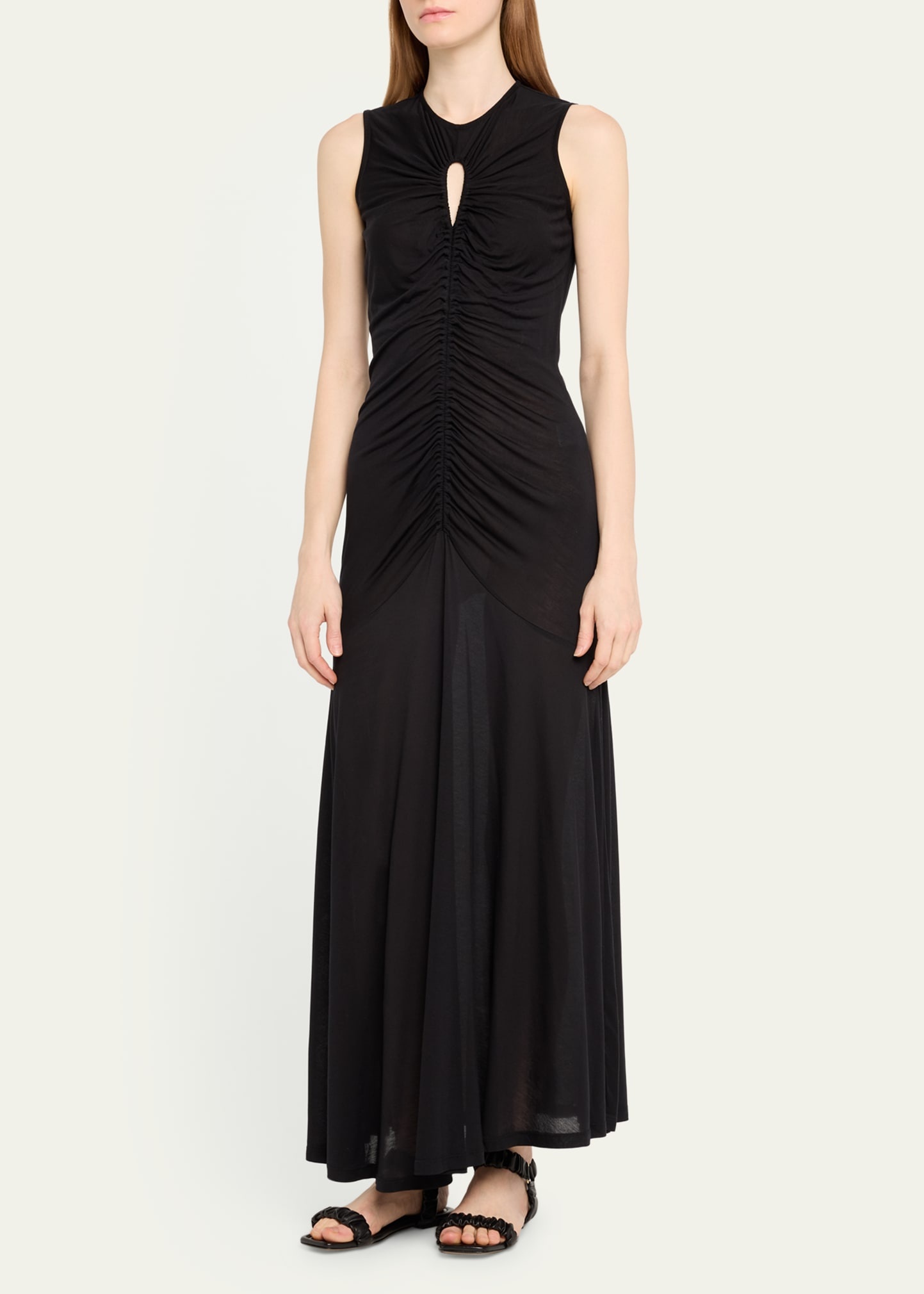 Isabel Sleeveless Keyhole Maxi Dress - 4