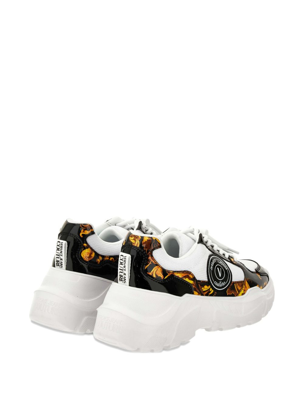 Barocco-print platform sneakers - 2