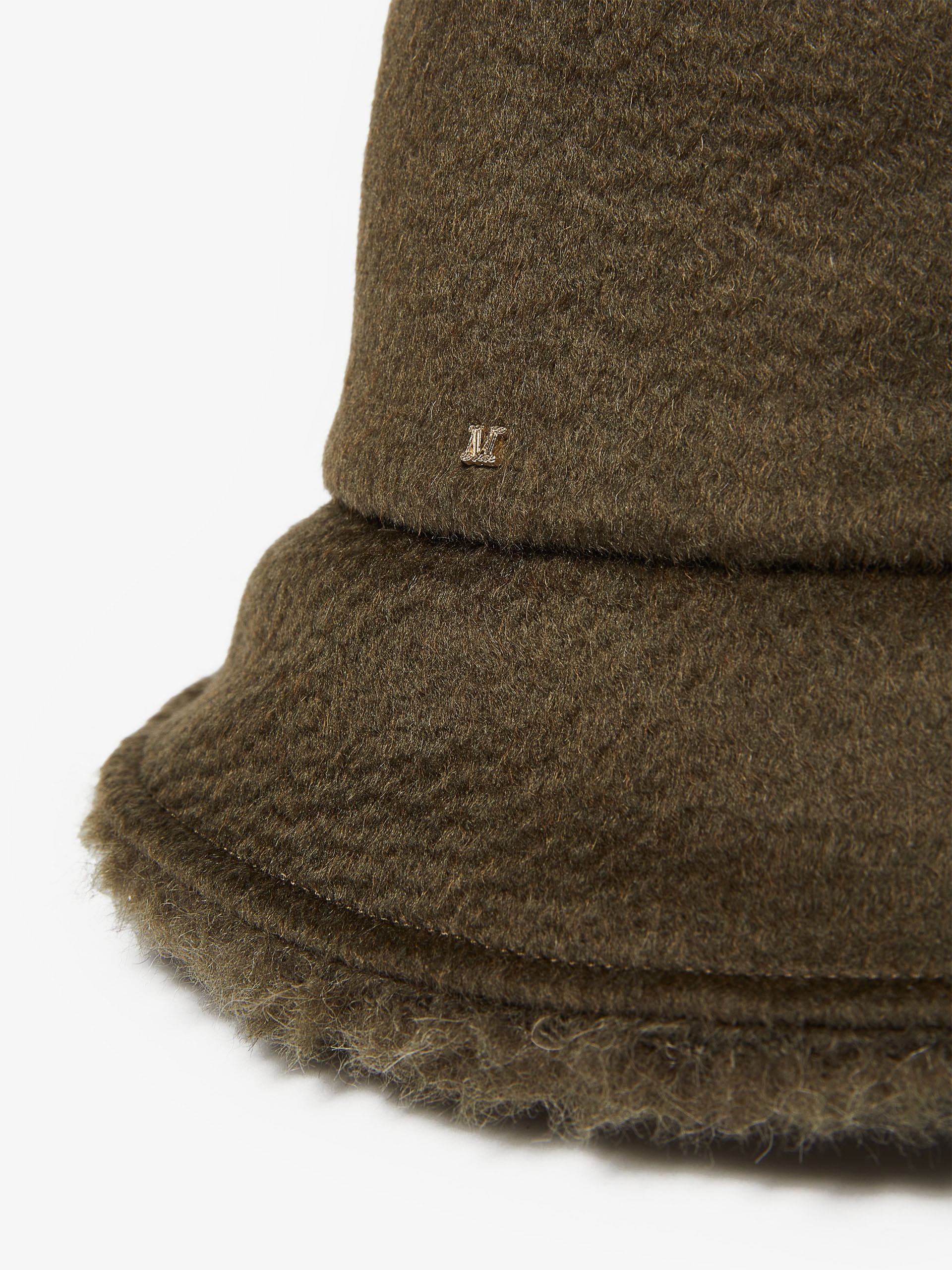 FIDUCIA1 Camel-hair and Teddy cloche hat - 2