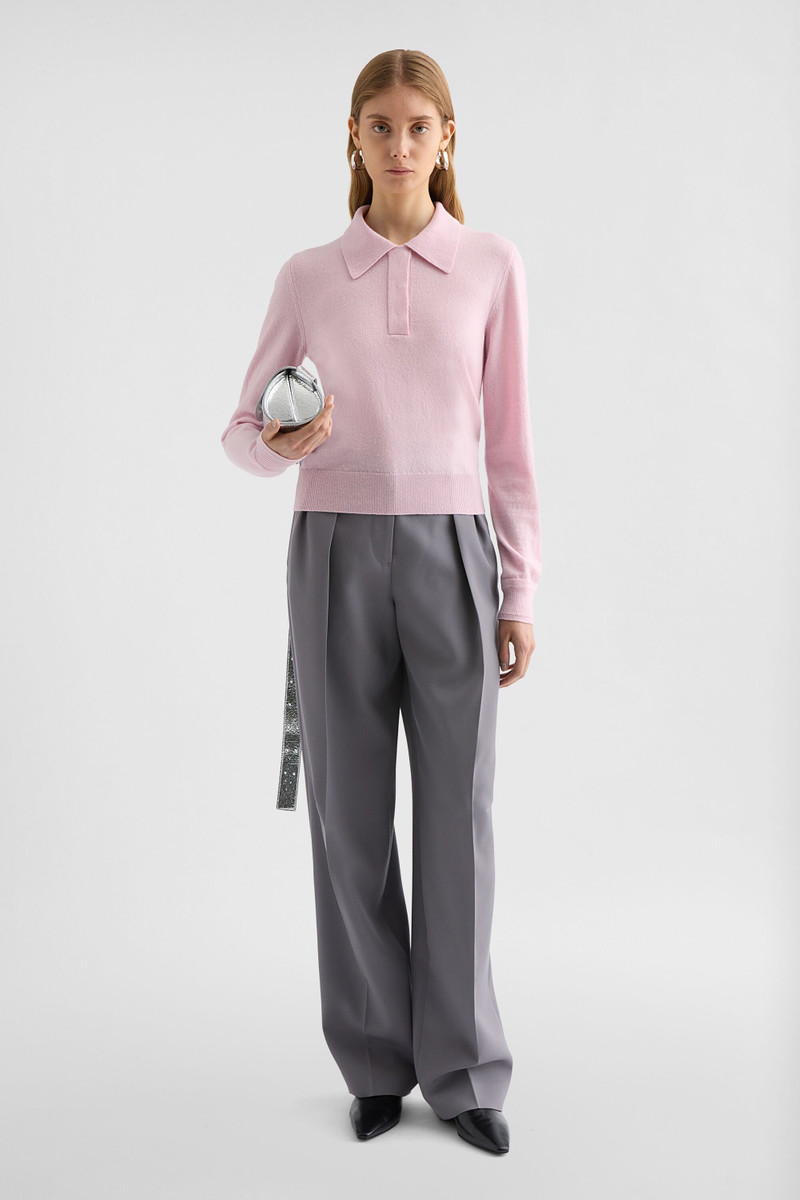 Jil Sander Lightweight Wool Polo Sweater outlook