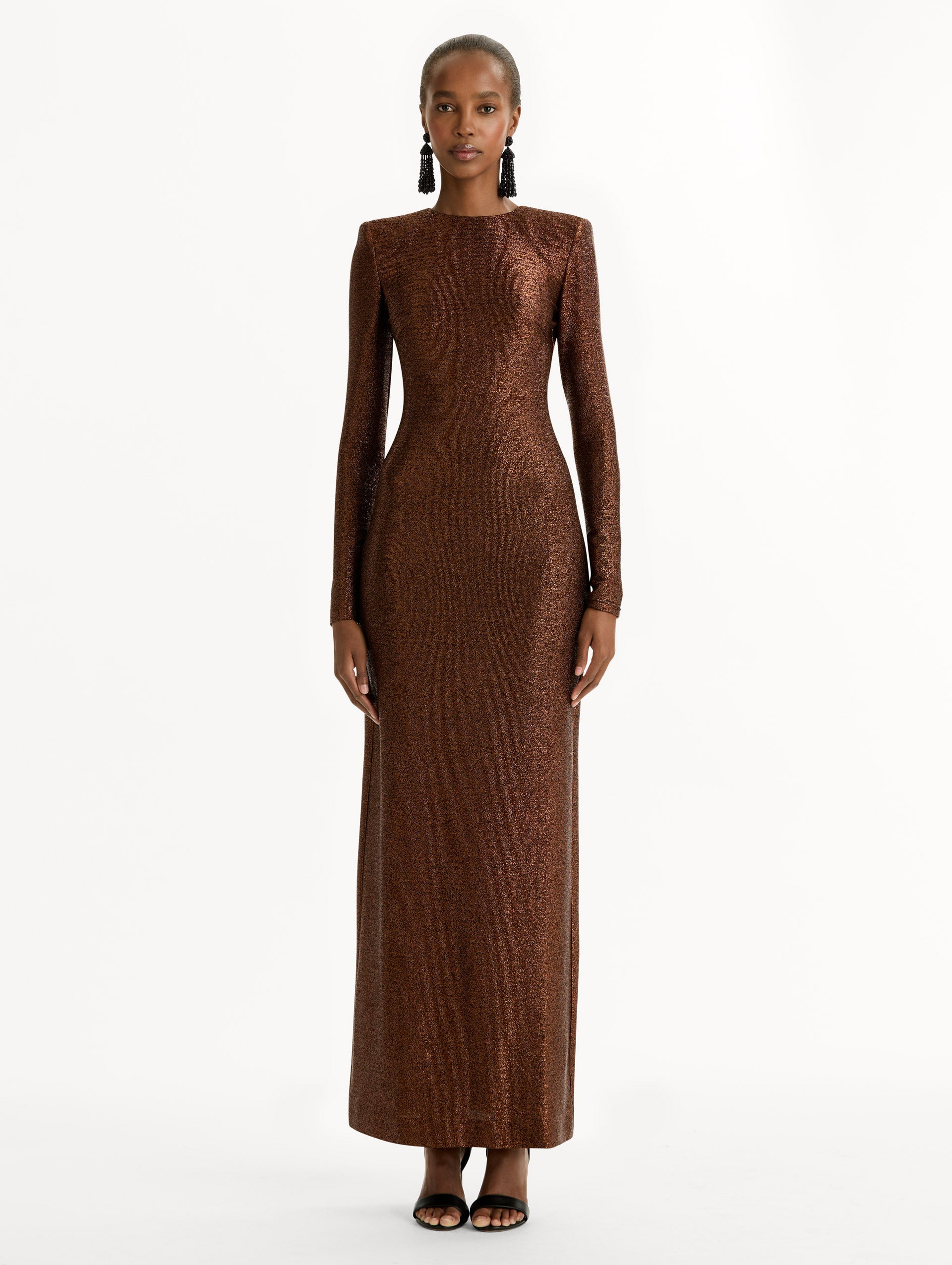 LAMÉ COLUMN GOWN - 2