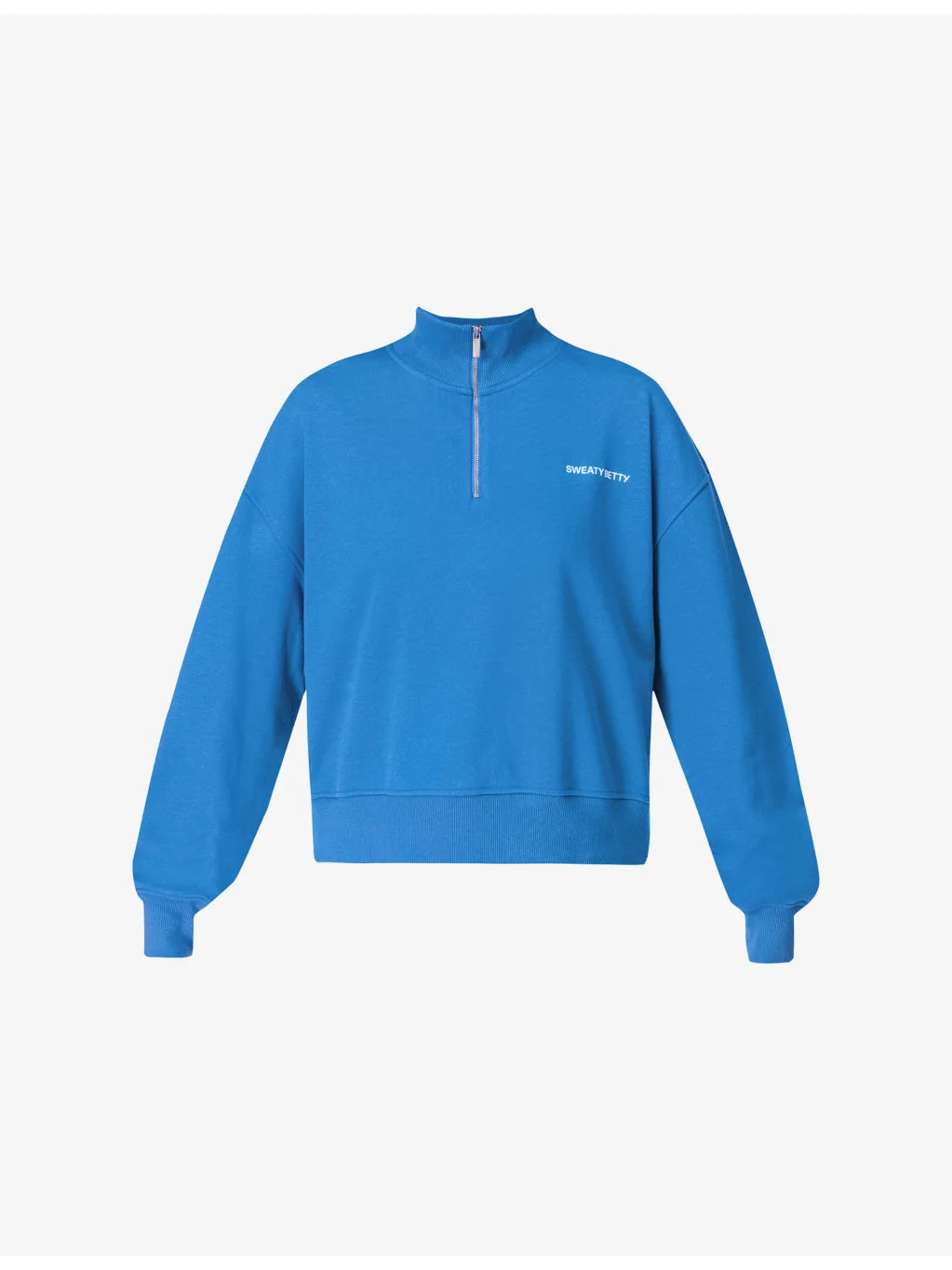 Revive Half-Zip Cropped Stretch-Jersey Sweatshirt - 1
