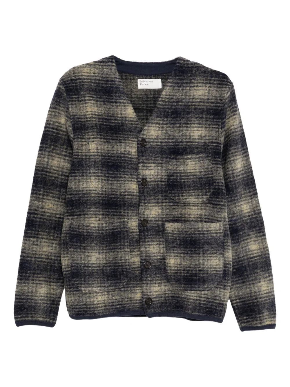 plaid cardigan - 1