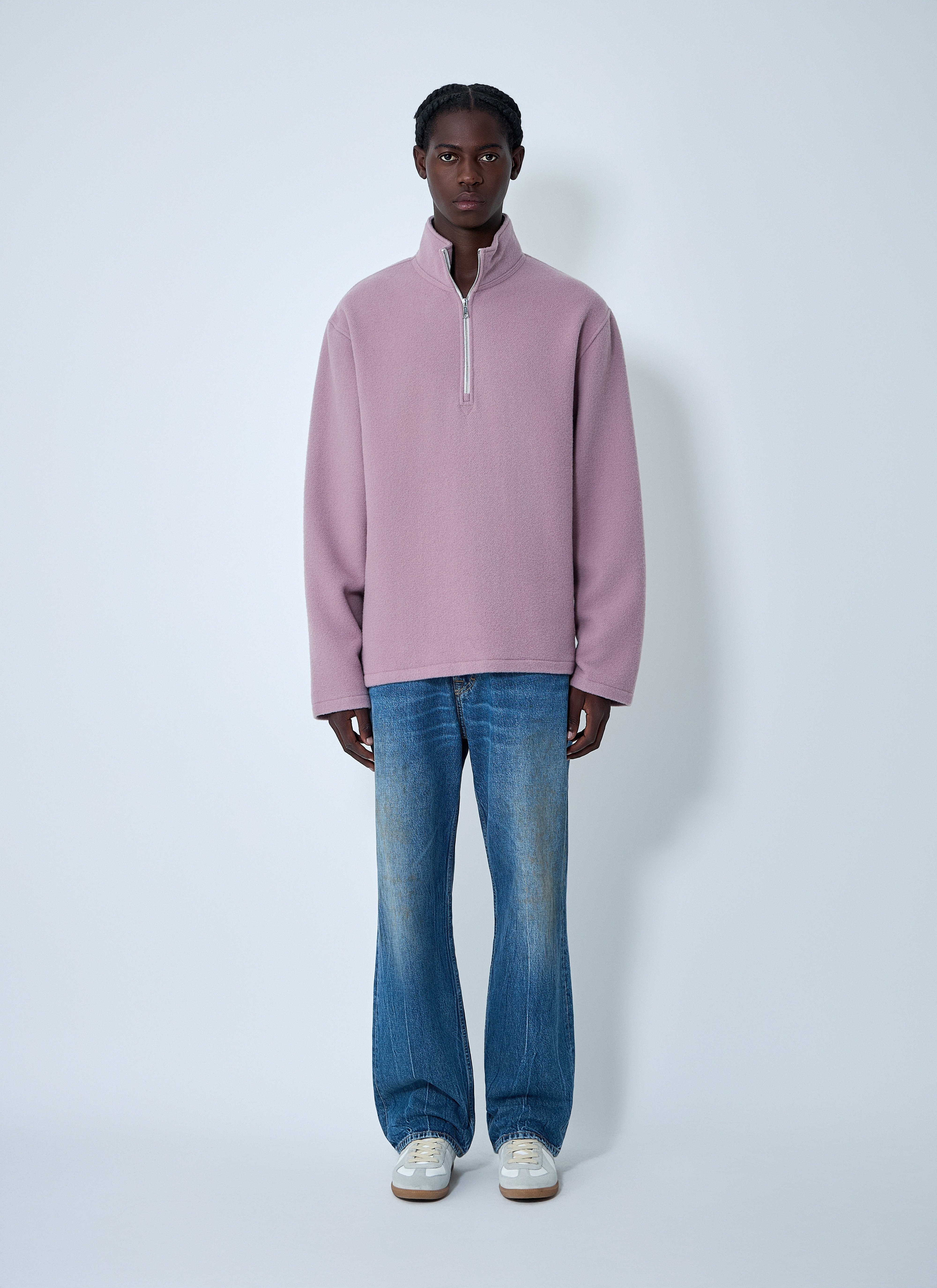 Rier Men Zip-Up Fleece Sweatshirt - 2