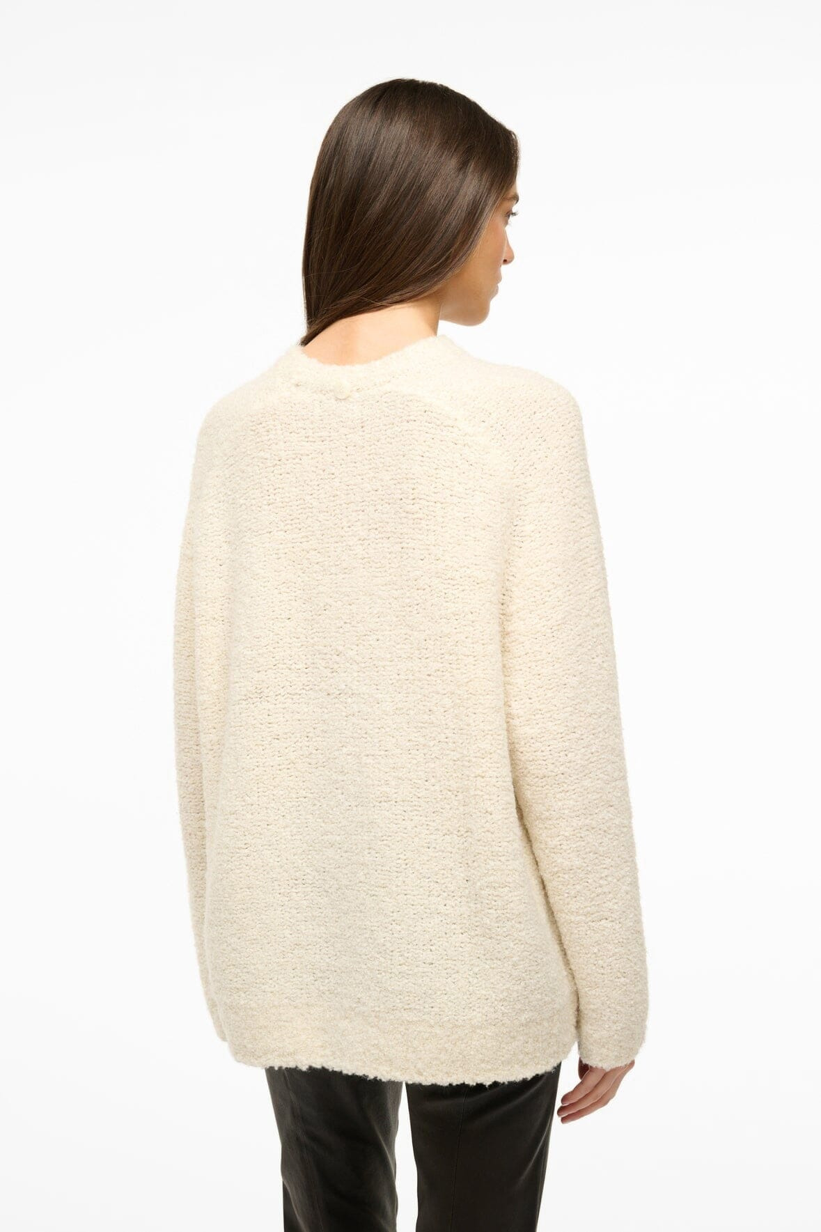 STAUD SIREN SWEATER IVORY - 4