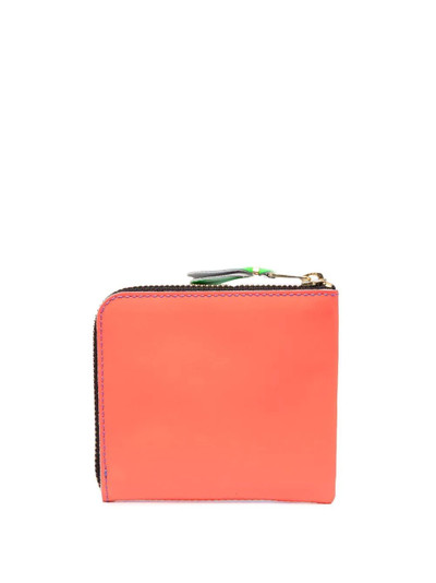 Comme Des Garçons Super Fluorescent small zip wallet outlook