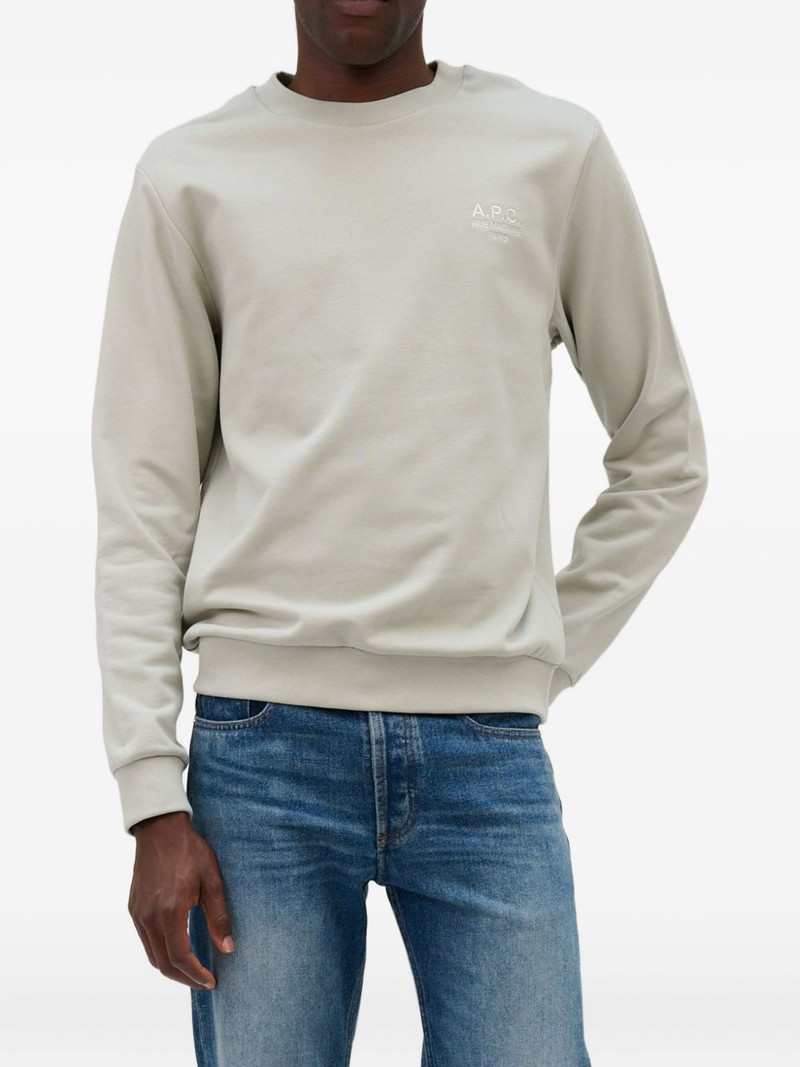 logo-embroidered sweatshirt 1