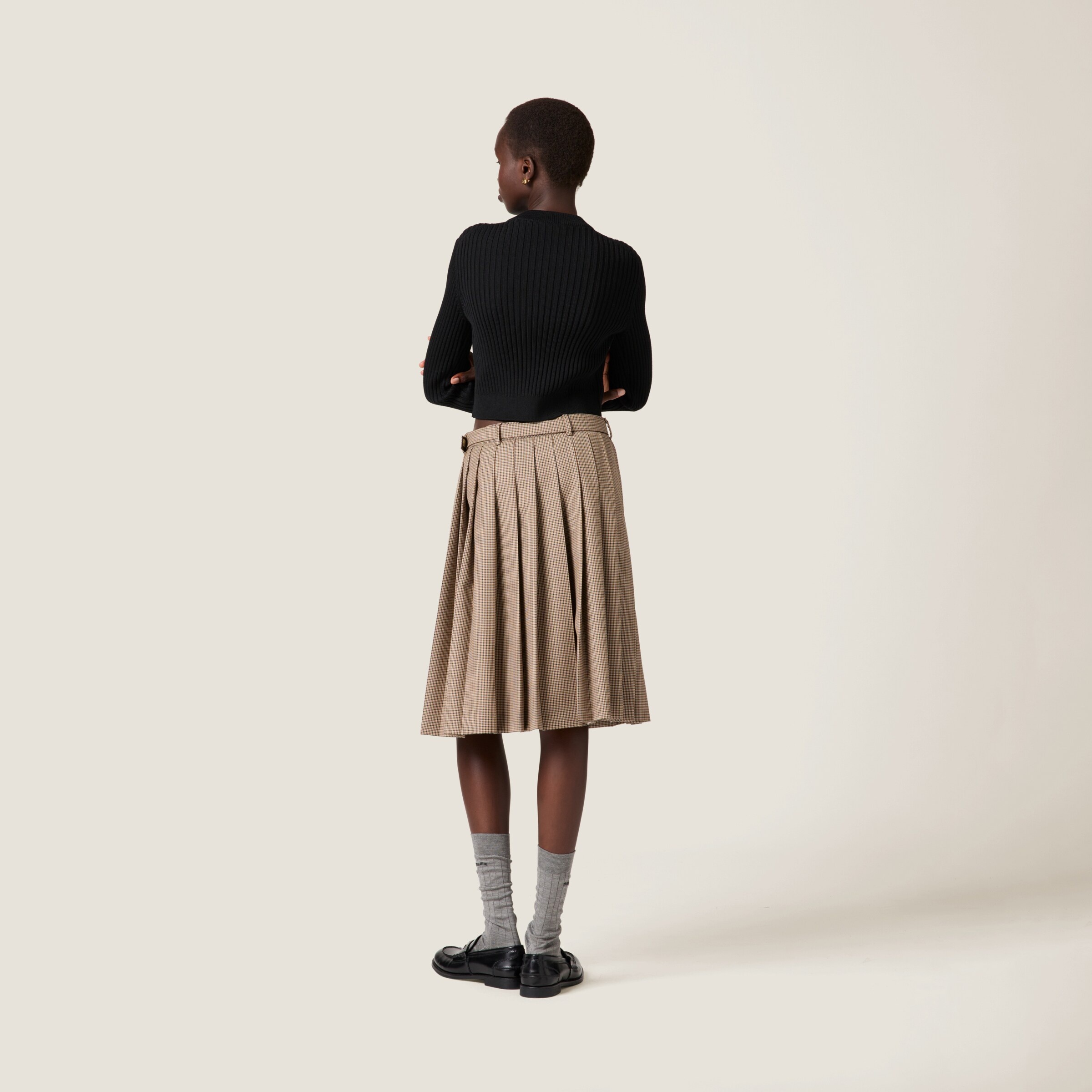 Cropped wool sweater - 3