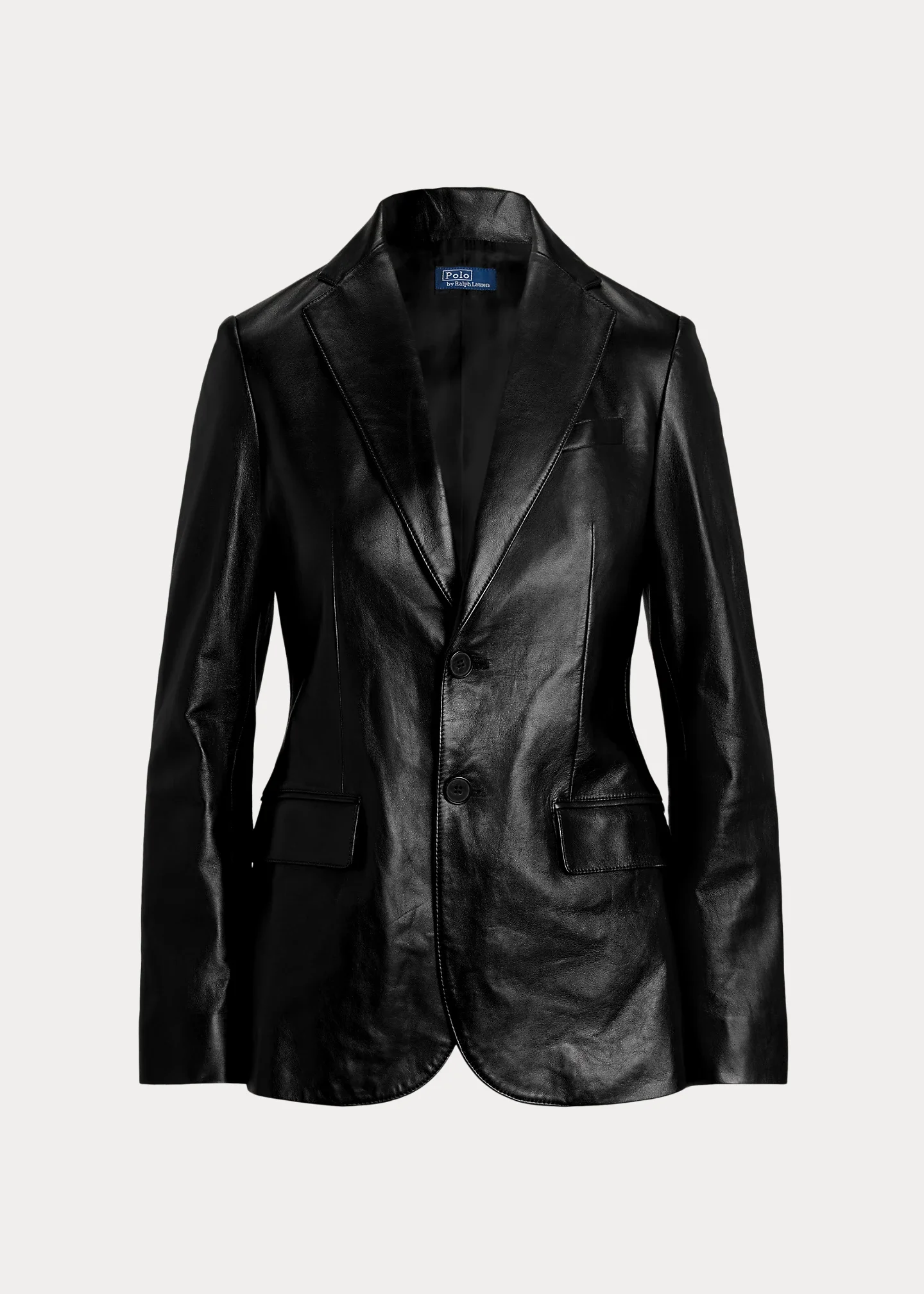 Single-Breasted Lambskin Blazer - 1