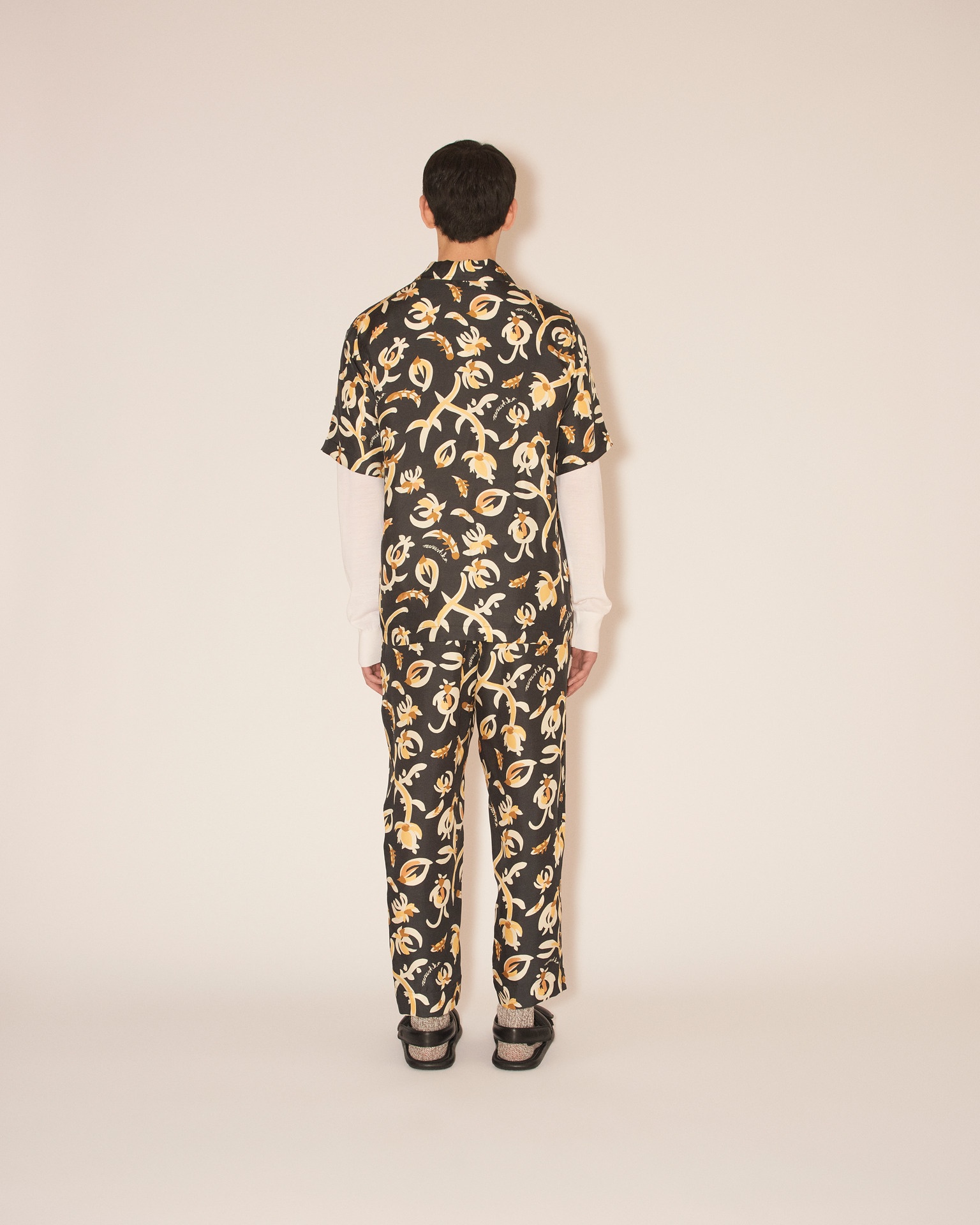 BODIL - Short sleeve shirt - Floral black - 5