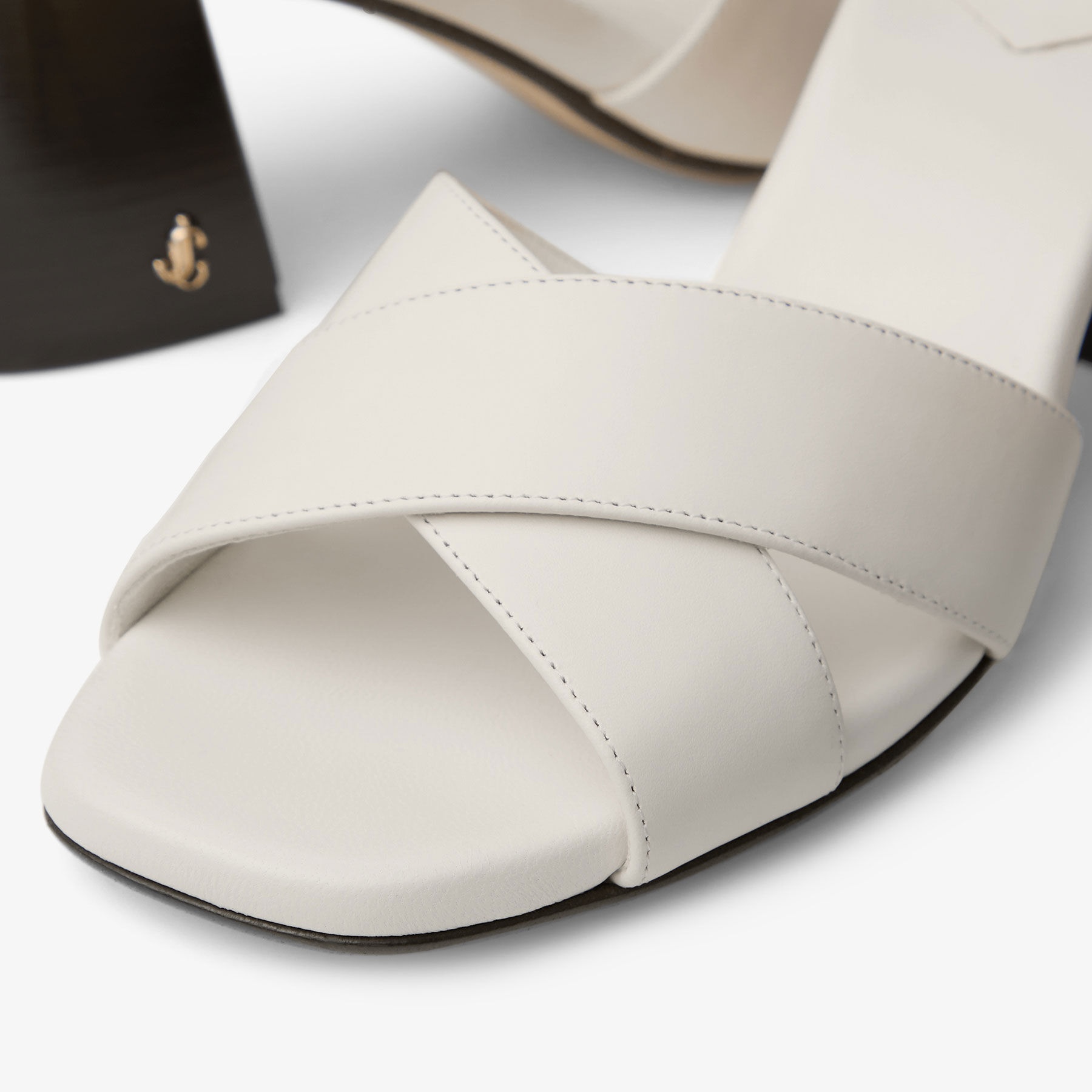 Valla 65
Latte Vacchetta Leather Block Heel Sandals - 4