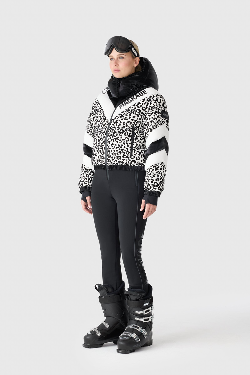 MACKAGE KAIRI-FLP Flocked Down Ski Jacket with Chevron Design outlook