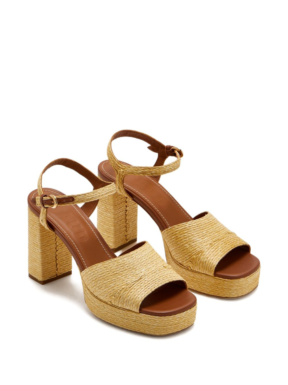 90mm Jodie raffia platform sandals - 2