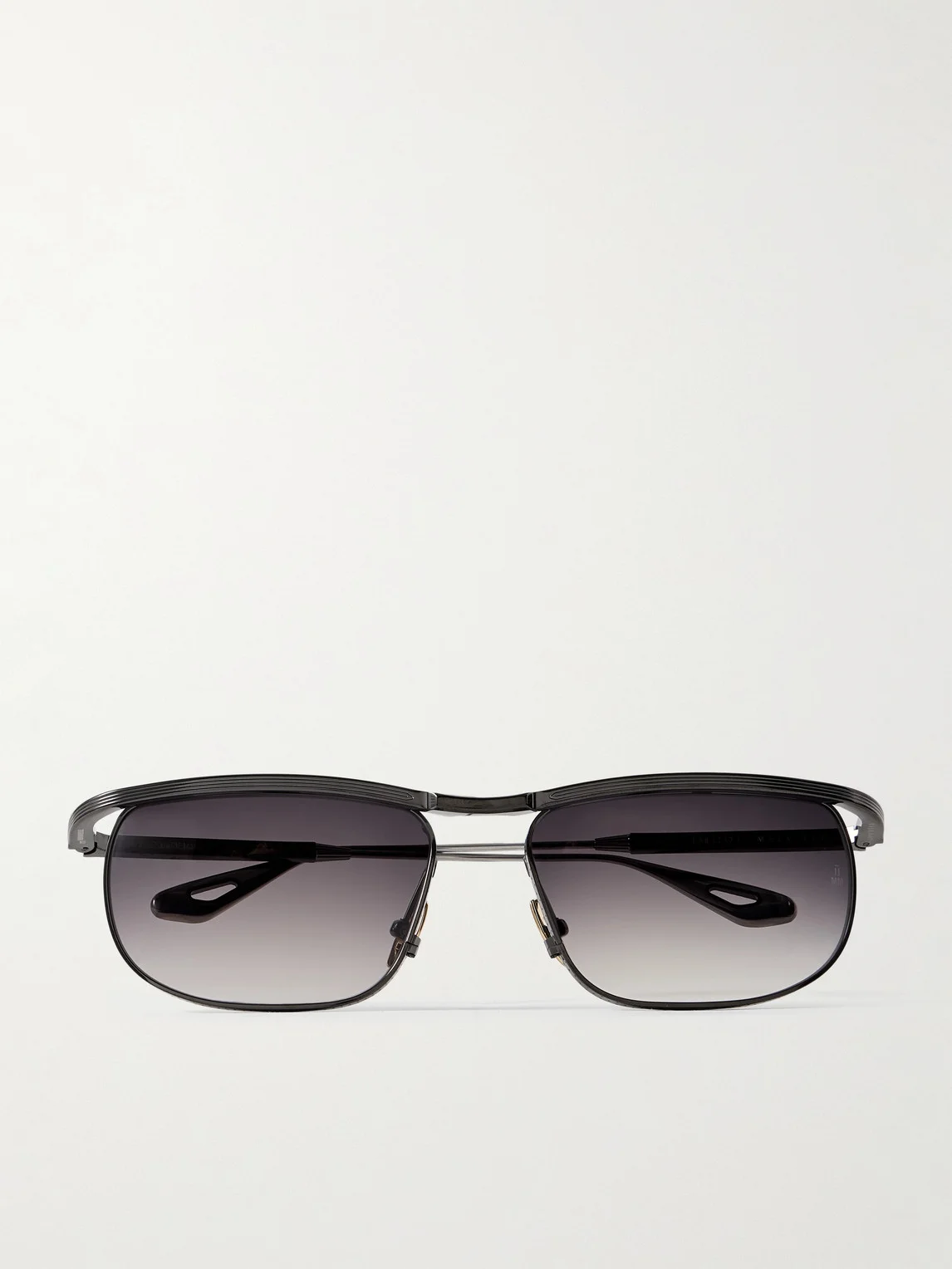 Melville Rectangular-Frame Beta Titanium Sunglasses - 1