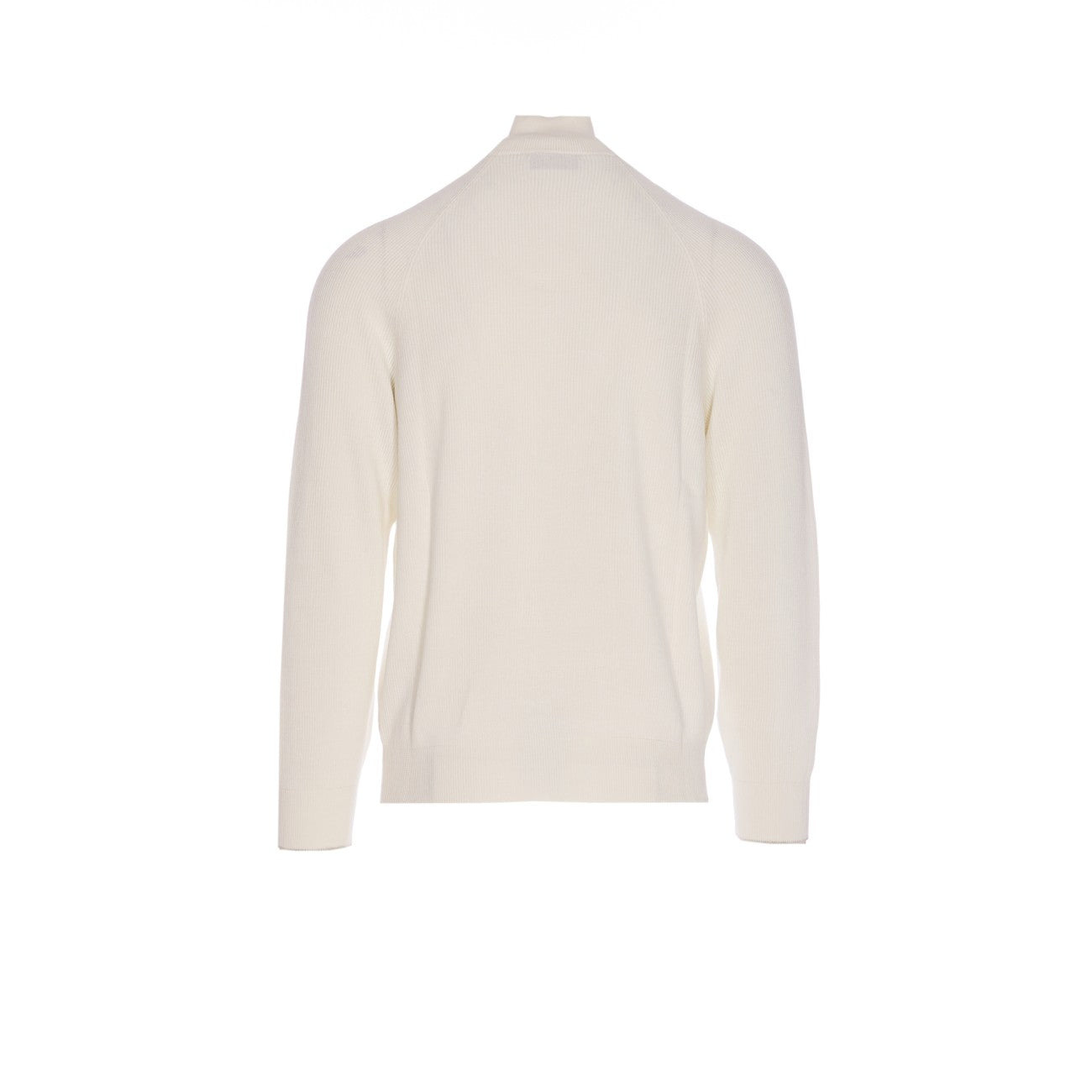 Brunello Cucinelli Men English Rib Cotton Sweater With Zip Opening - 2