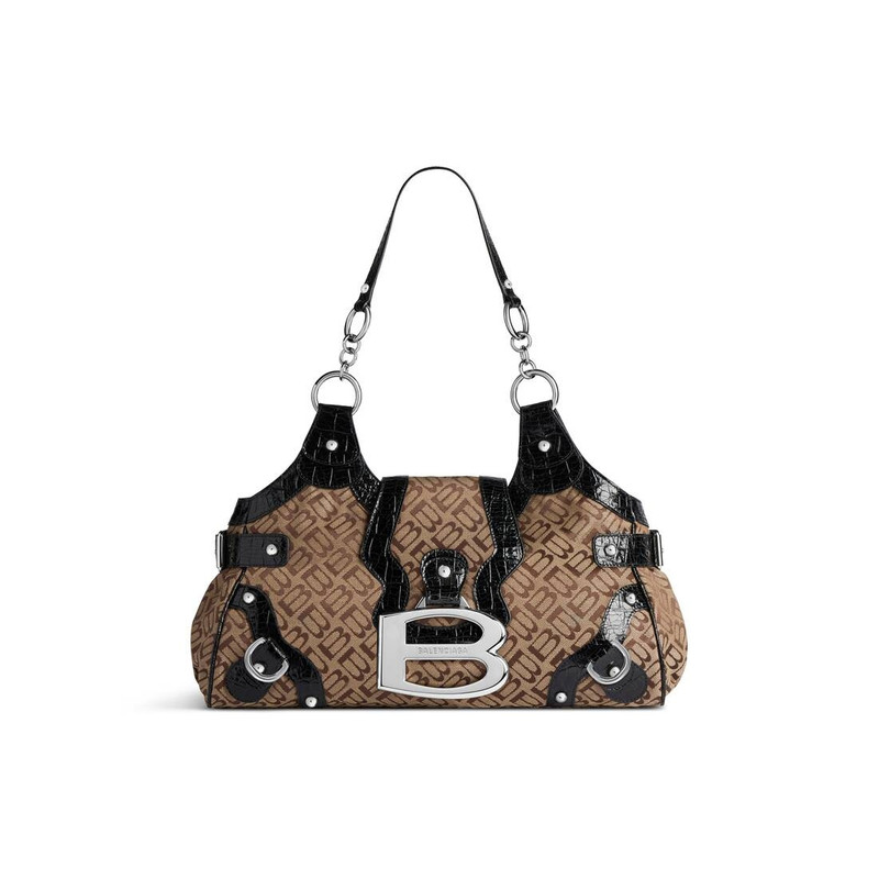 Women's Essex Medium Bowling Bag in Ebony/beige/black - 1