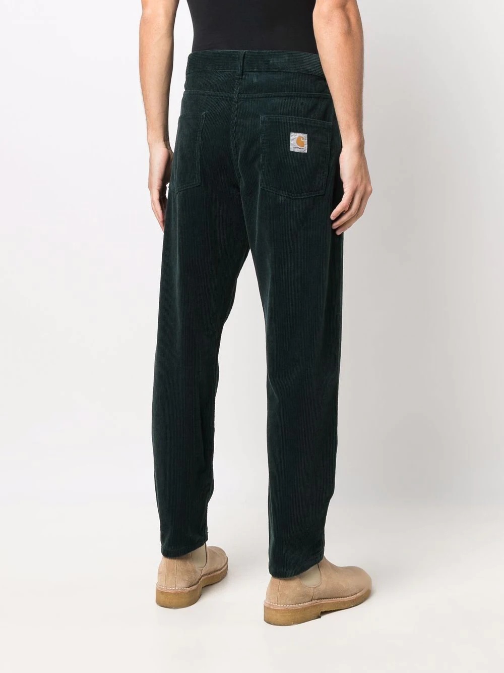 straight-leg corduroy trousers - 4