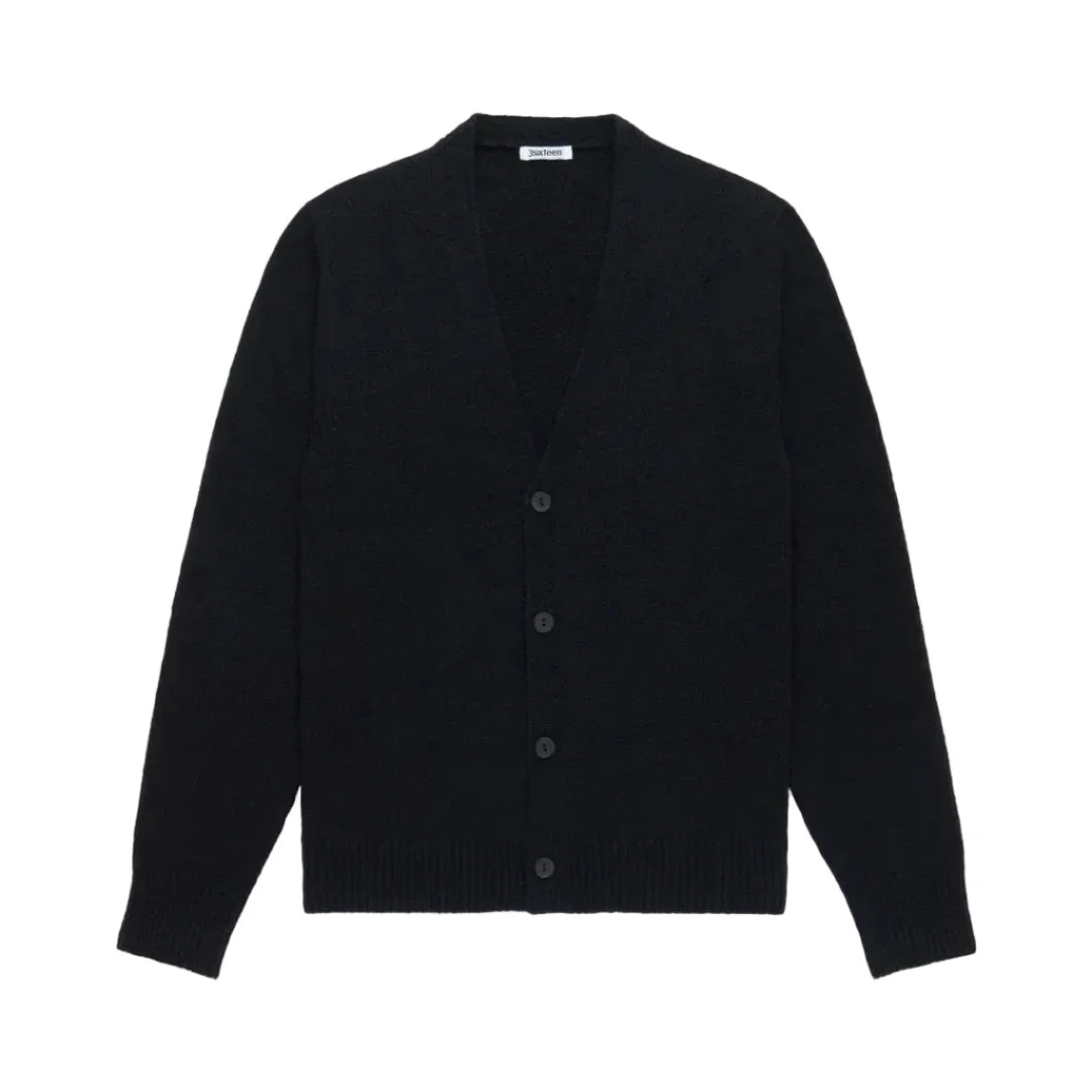Classic Cardigan Black Boucle - 1