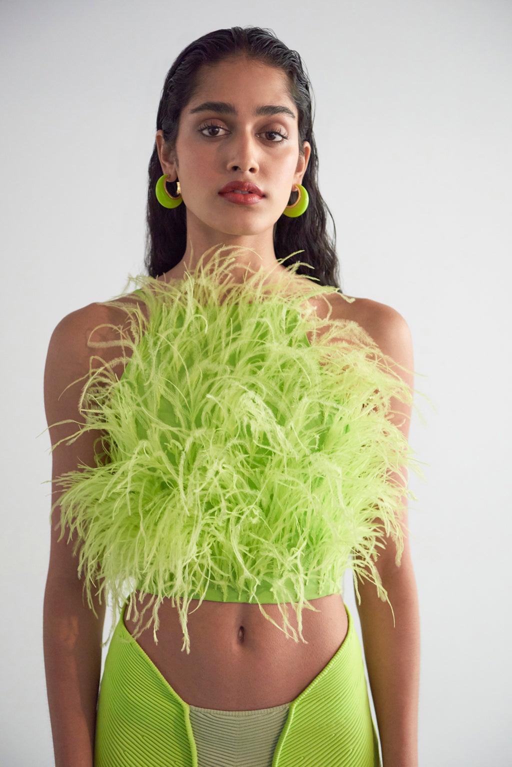JOEY FEATHER TOP - 1