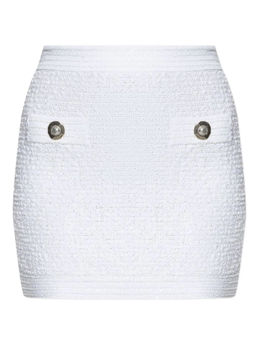 Balmain Tweed Mini Skirt - 1