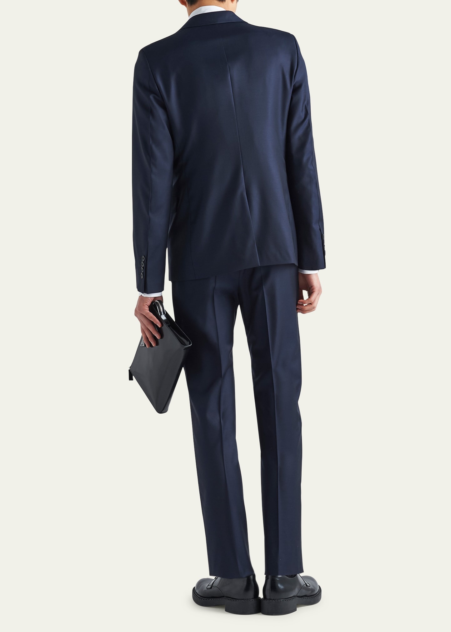 Men's Solid Wool-Blend Suit - 2