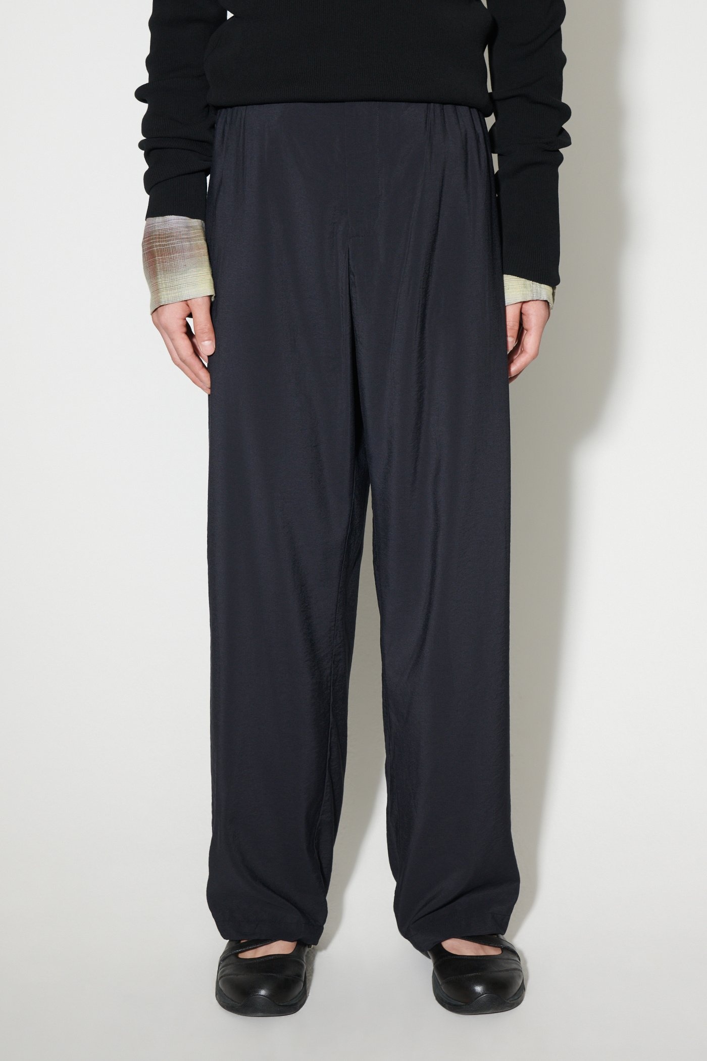 Luft Trousers Black Liquid Viscose - 7