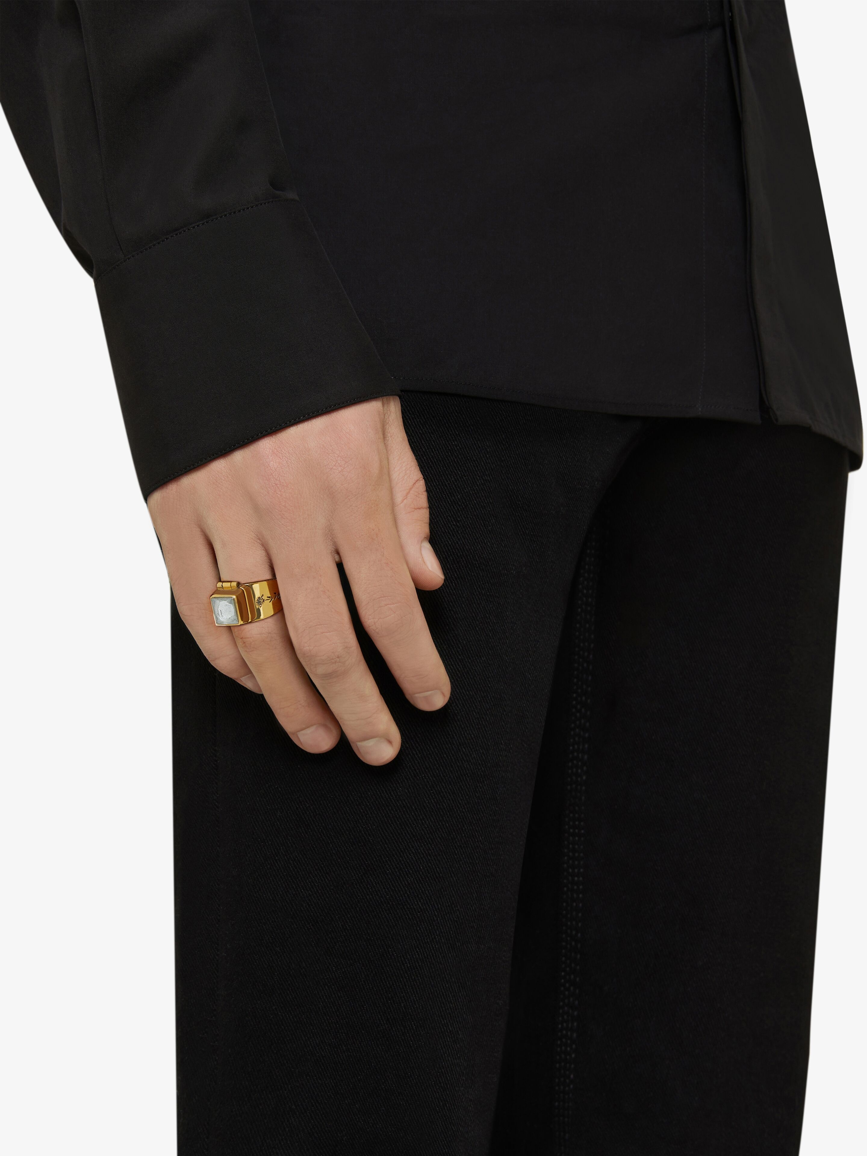 SECRET RING IN METAL WITH REAPER PATTERN - 4