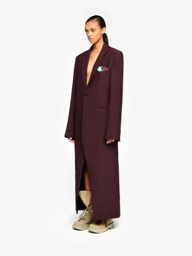 LONG COAT WITH SATIN HANDKERCHIEF 4
