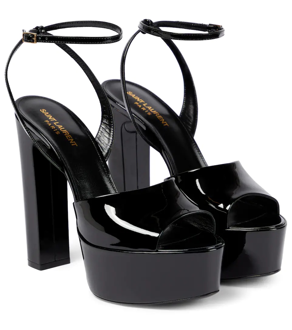 Jodie 145 patent leather platform sandals - 1