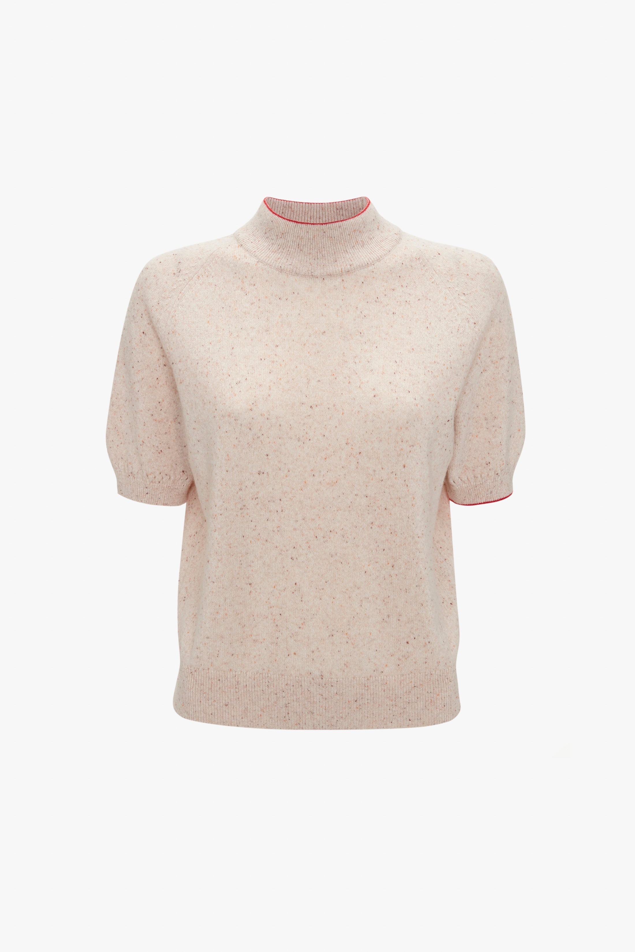 Short Sleeve Top In Nougat - 1