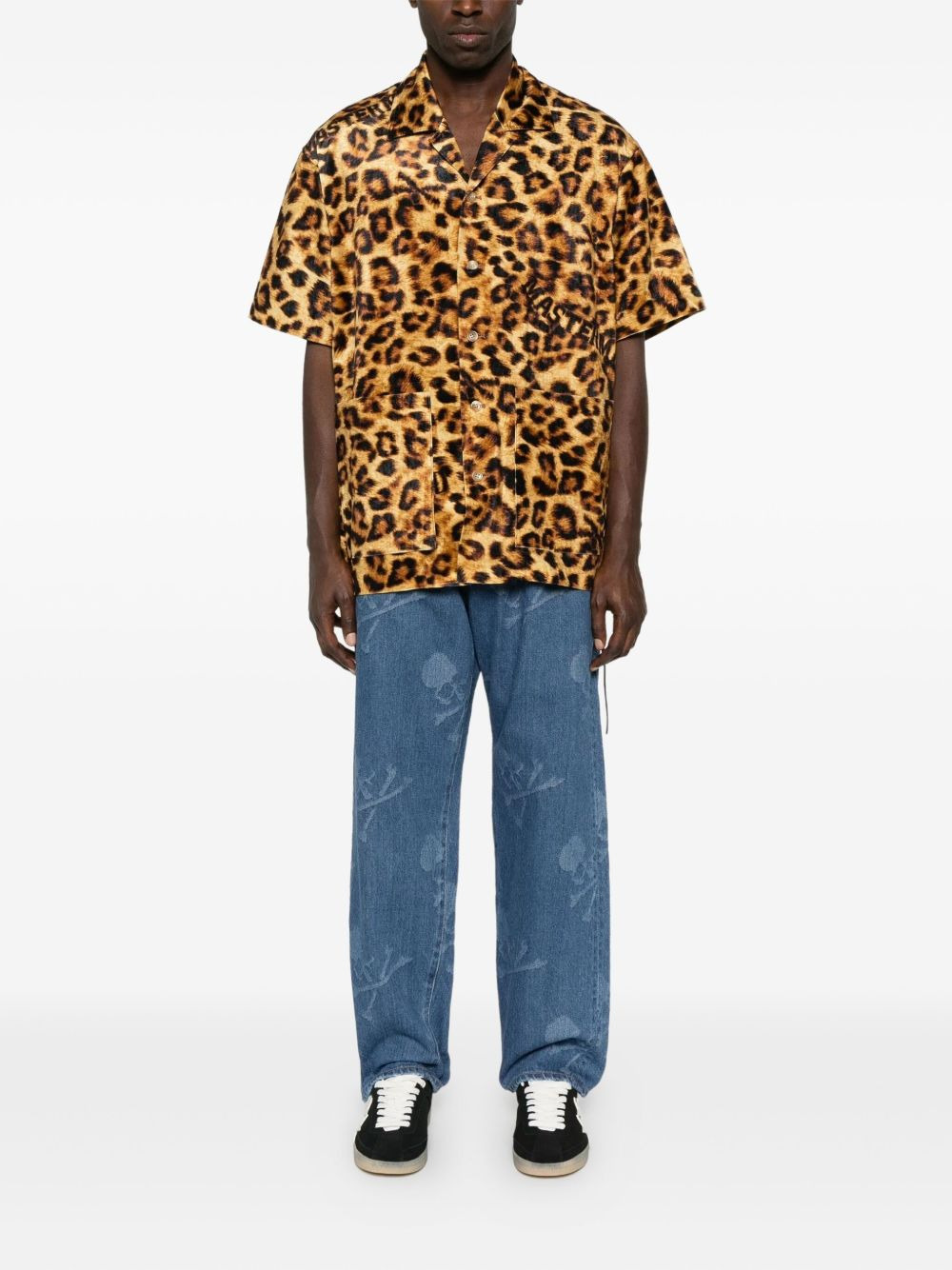 leopard-print pocket shirt - 2