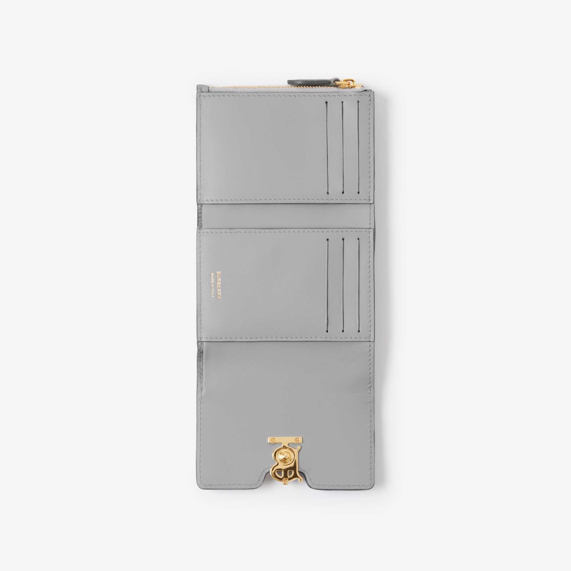 Grainy Leather TB Compact Wallet - 4